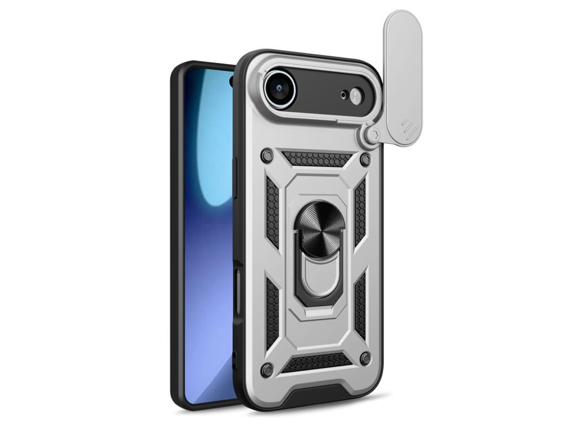 Capa Para Iphone Air - Tampa Deslizante Para Câmera - Tpu Pc