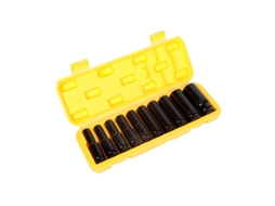 10pcs Conjunto de Soquetes Pneumáticos 1/2 Drive 6 Pontos Aço Cromo vanádio YURU