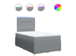 Box Spring Bed, Box Spring Beds Vidaxl Cinzeto Tecido (120 X 200 Cm)