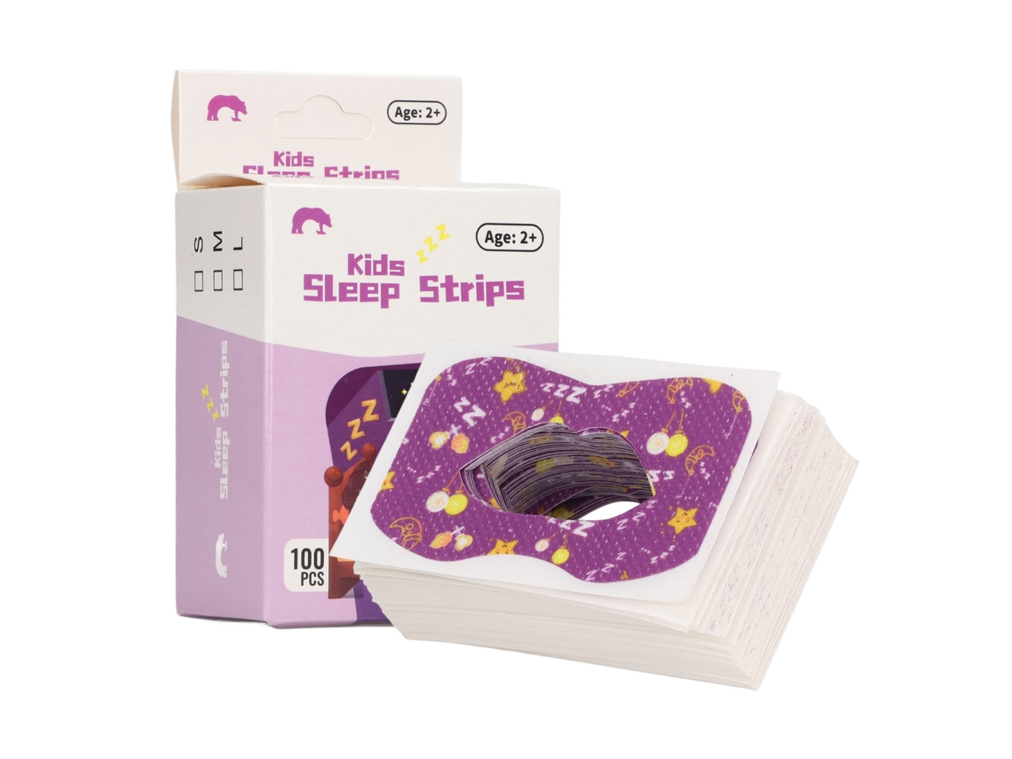 Mali adesivos Bucais para Sono Anti ronco Respiração Nasal Melhora Qualidade Sono 100pcs Roxo Grande