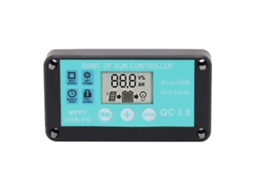 Regulador de Carga Solar Mppt HKJ com USB Duplo para Painel Solar