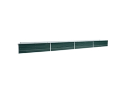 Vaso VIDAXL Verde Aço (600x80x45 cm)