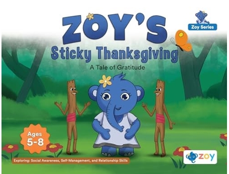 Livro Zoys Sticky Thanksgiving A Tale of Gratitude de Zoy LLC (Inglês)