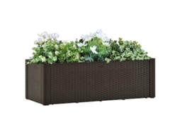 Vidaxl Vaso/floreira C/ Sistema Rega Automática 100x43x33cm Cor Moca