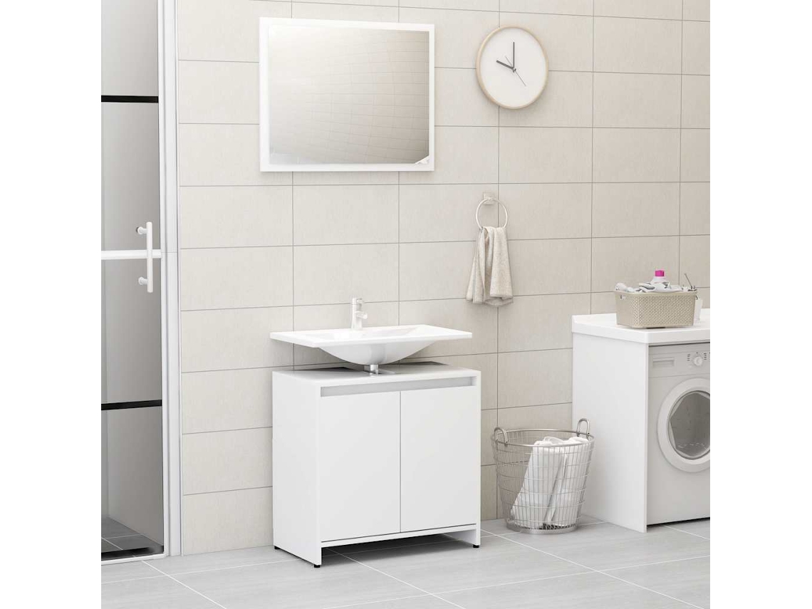 Conjunto De Móveis De Banheiro Compensado Branco