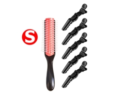 Conjunto de 2 Pentes Modeladores Danman com 9 Fileiras de Dentes, para Alisar e Desembaraçar o Cabelo, e Pente para Cabelo Molhado. MDUG (s)