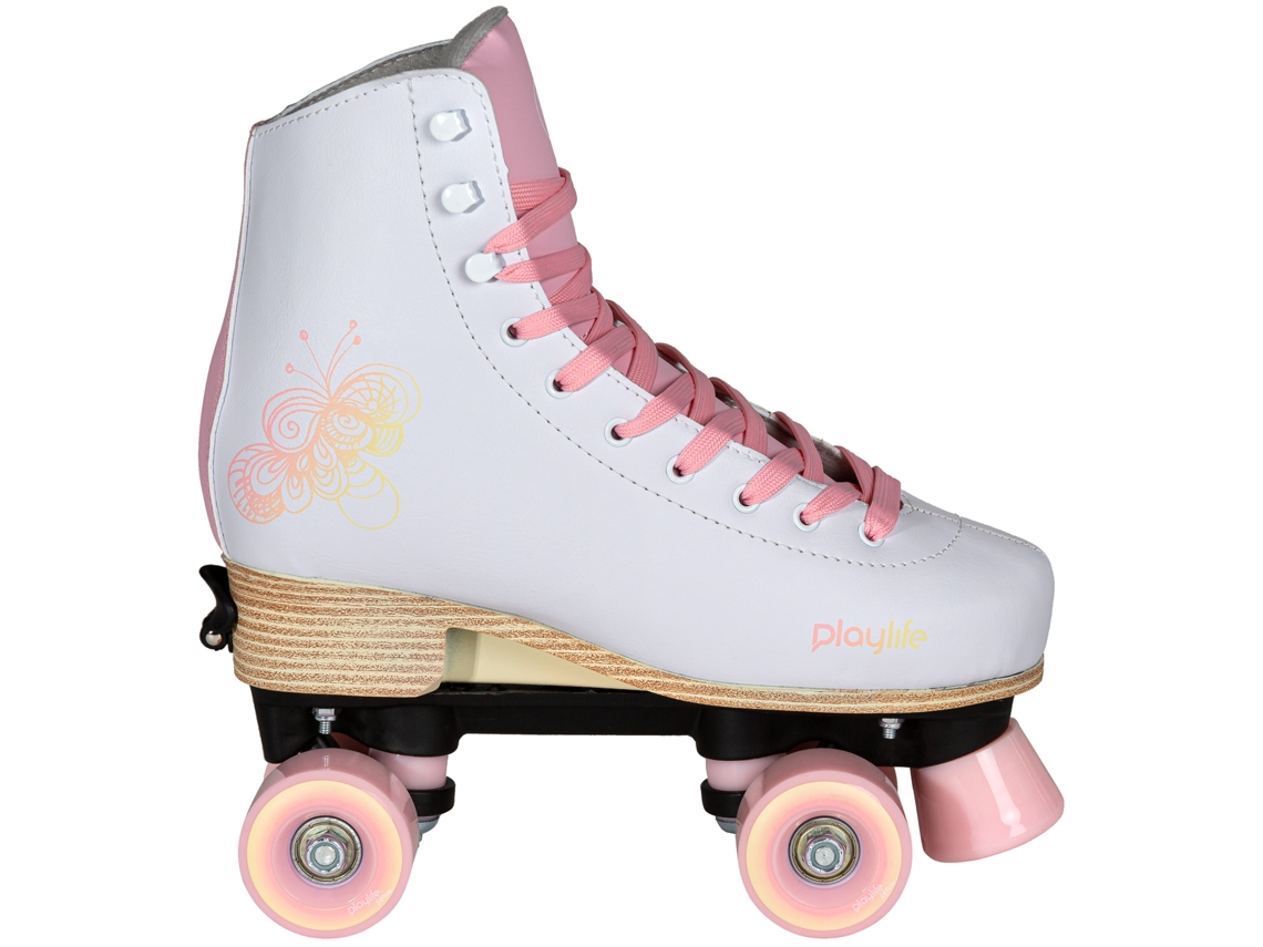 Patins Powerslide Playlife Kids Classic Pale Rose Ajustável 31-34 (880329)patins