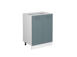 Móvel baixo de cozinha Vicco R-Line, cinza azulado, 60 cm sem bancada