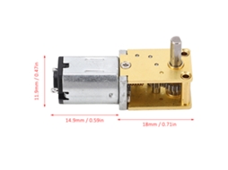 Motor Redutor Turbo Worm Dc 3v Micro 15rpm