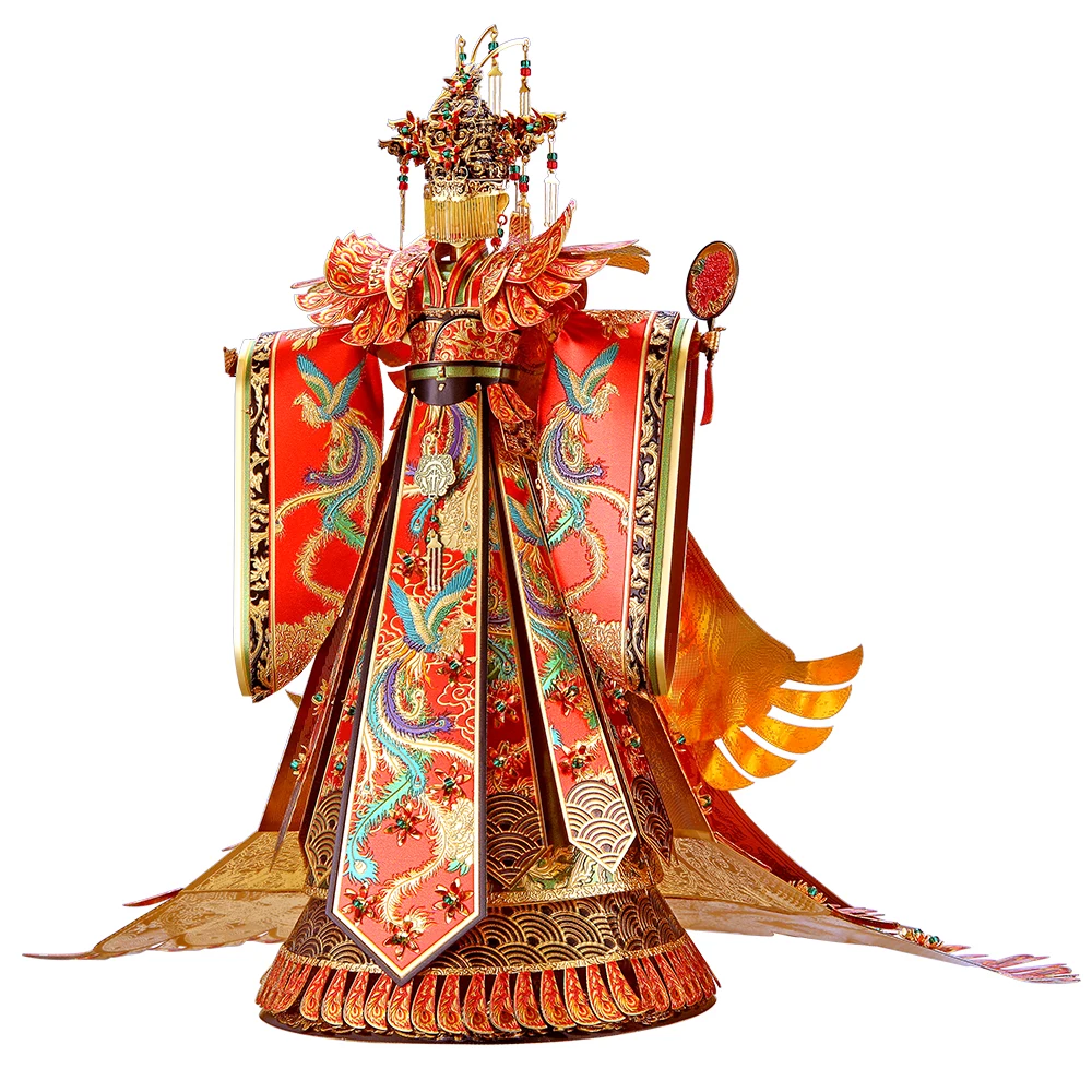 (vestido De Noiva) Quebra-cabeça 3d De Metal - Cadeira De Noiva - Série Casamento - Modelo Para Montar