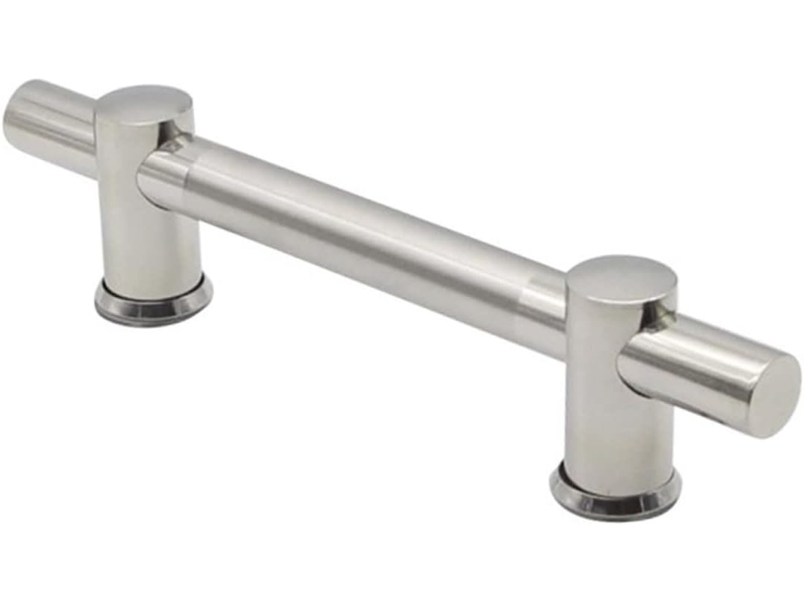 Puxador Tubular Balacoo, Fácil De Ajustar, Em Aço Inoxidável Com Acabamento Prateado Para Guarda Roupas E Gavetas