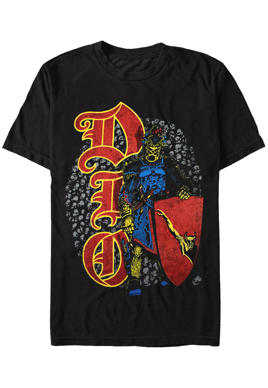 Size:s Rockinstone Dio - Skull Warrior - T-shirt Unisex Adults