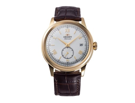 Relógio masculino ORIENT Ra-Ap0106S30B automático 38 mm caixa dourada branca