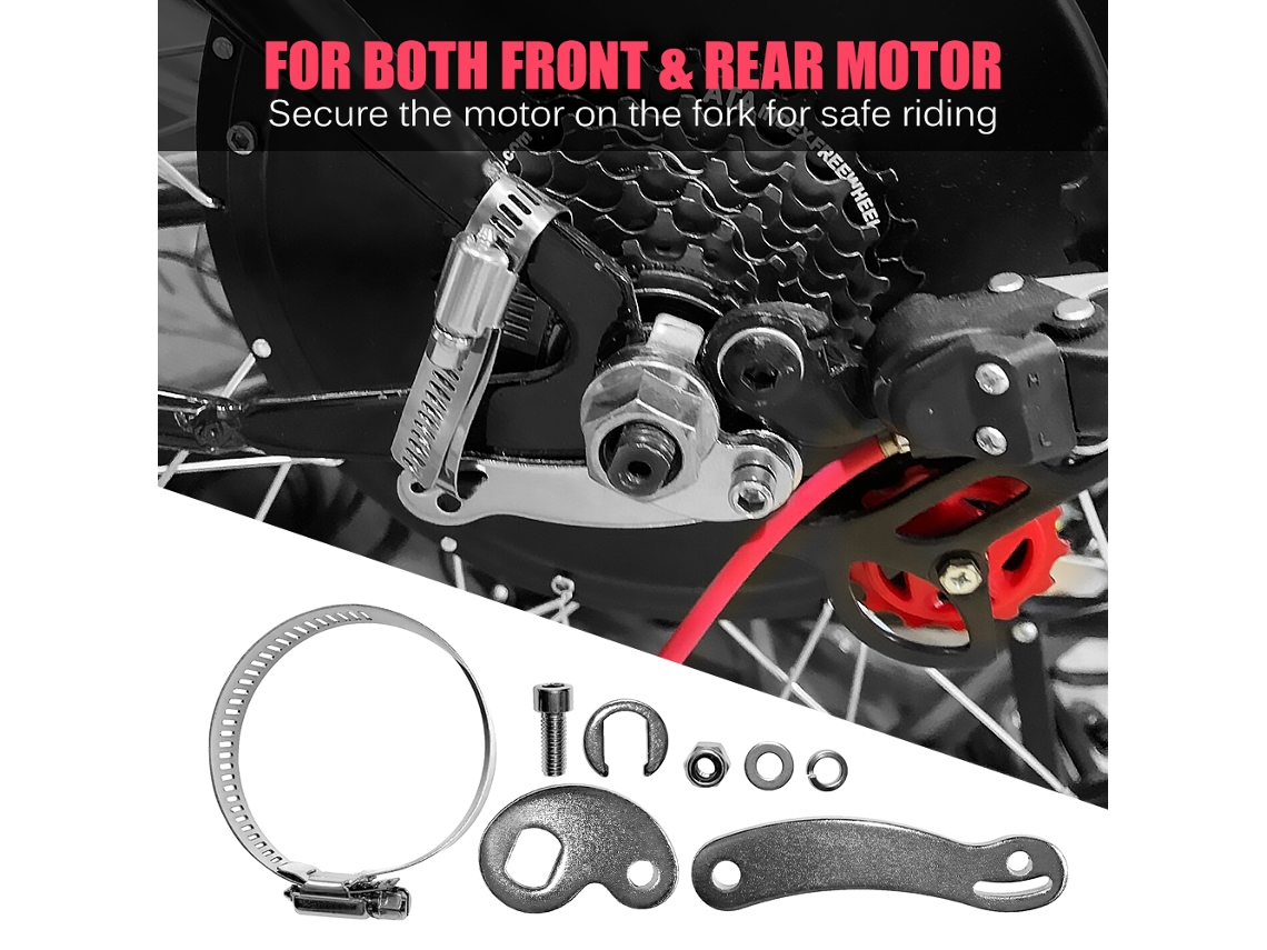 Braço De Torque Para Bicicleta Elétrica Acessório Universal Parafusos Dianteiro Traseiro Motor Ebike