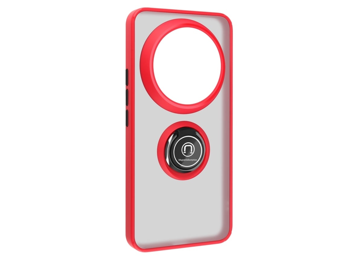Capa Anel Bimaterial Para Xiaomi 14 Ultra Vermelho