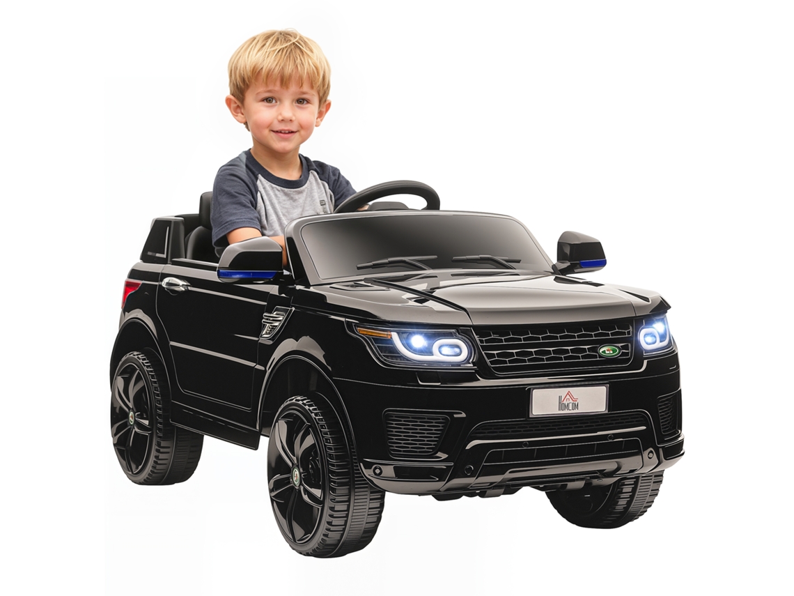 Carrinho Elétrico 3-6 Anos, Ctrl Remoto, Luzes Led, Buzina, Pp E Metal, 110x68x52cm, Preto