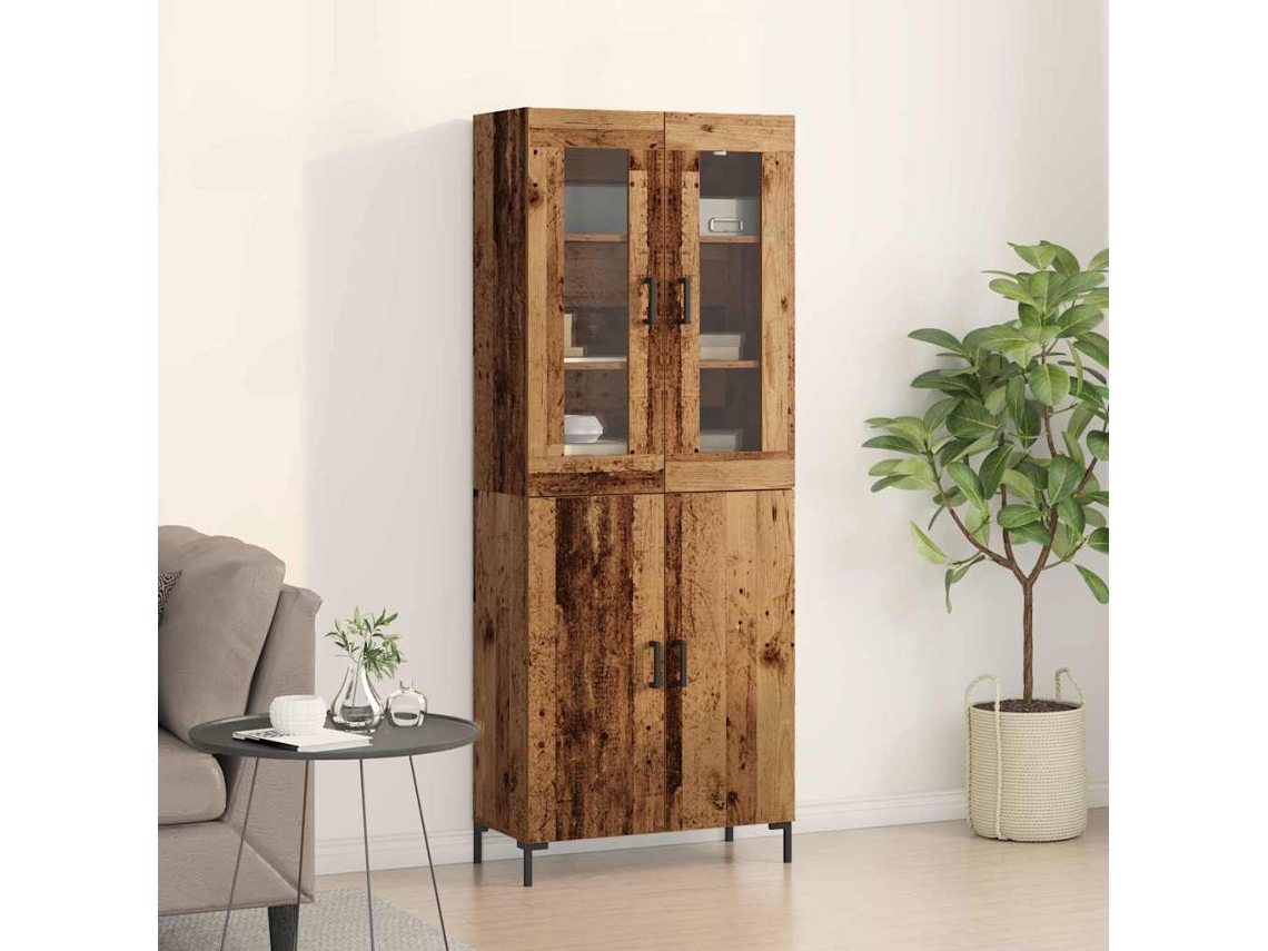 Vidaxl Buffê 2 Pcs Madeira Antiga 69,5 X 34 X 180 Cm
