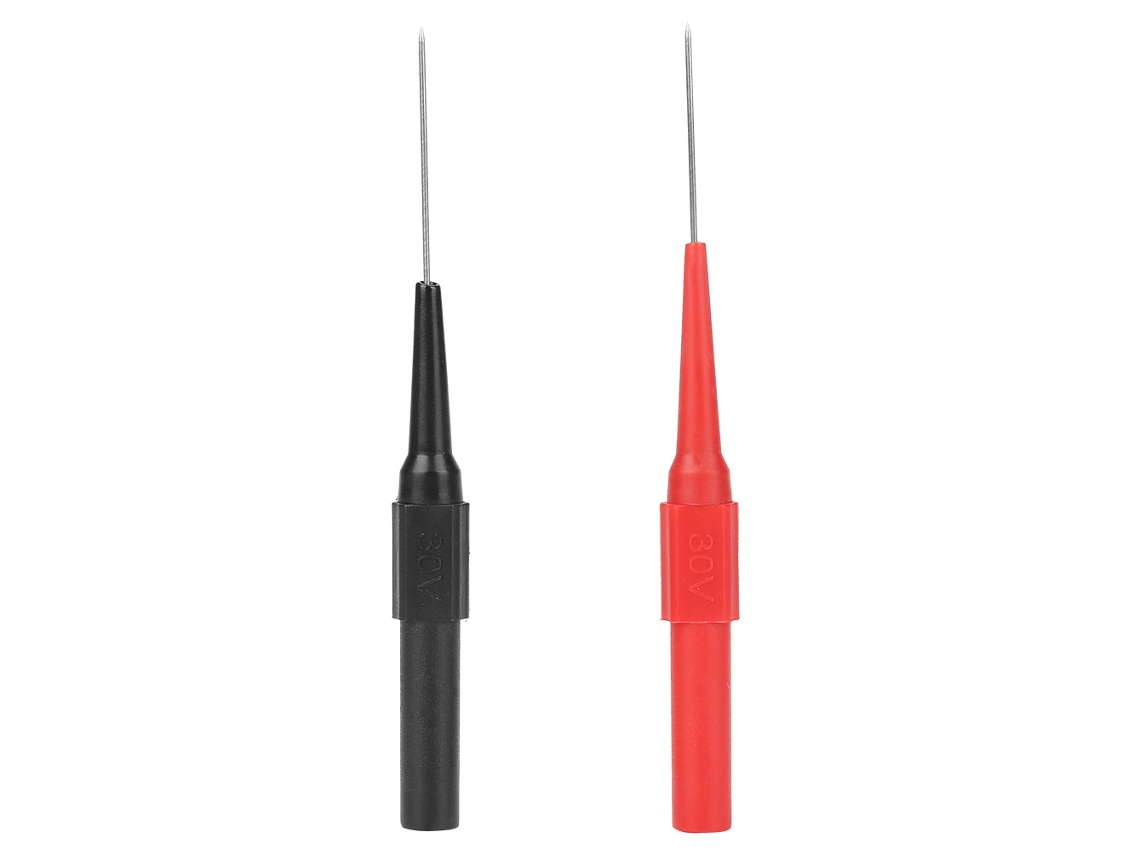 Yuru 2pcs Agulha de Perfurar Isolamento P5007 Sonda de Teste Multímetro Não Destrutiva com Conexão Banana 4mm