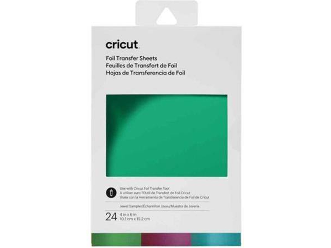 Folhas de Transferência Foil CRICUT Jewel (10x15cm - 24 Folhas)