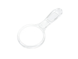 Laxiscreed Lupa Mini Transparente, Portátil E Durável Para Uso Diário