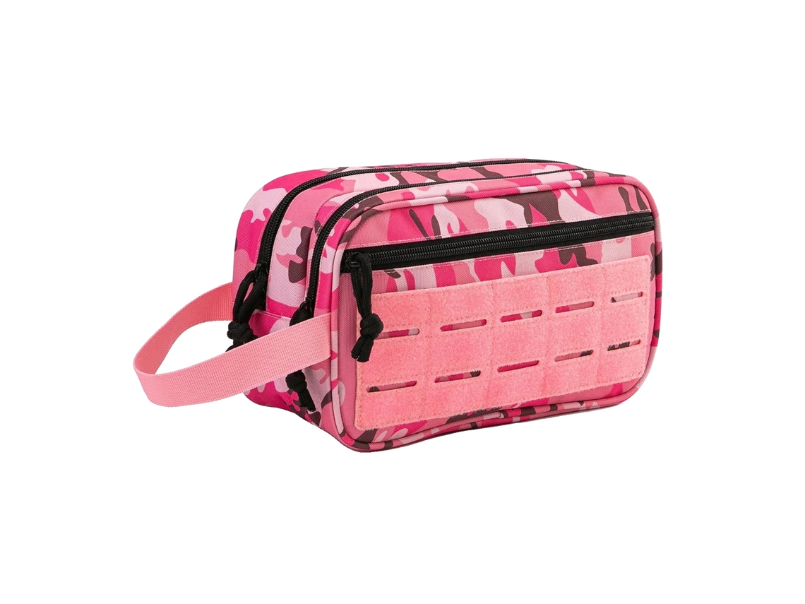 Bolsa Tática De Higiene Pessoal, Design Compacto, Material Durável, Camo Rosa