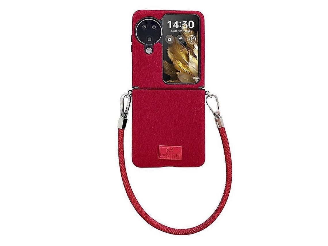 Capa De Celular Curta E Confortável De Pelúcia Com Cobertura Total E Alça De Pulso