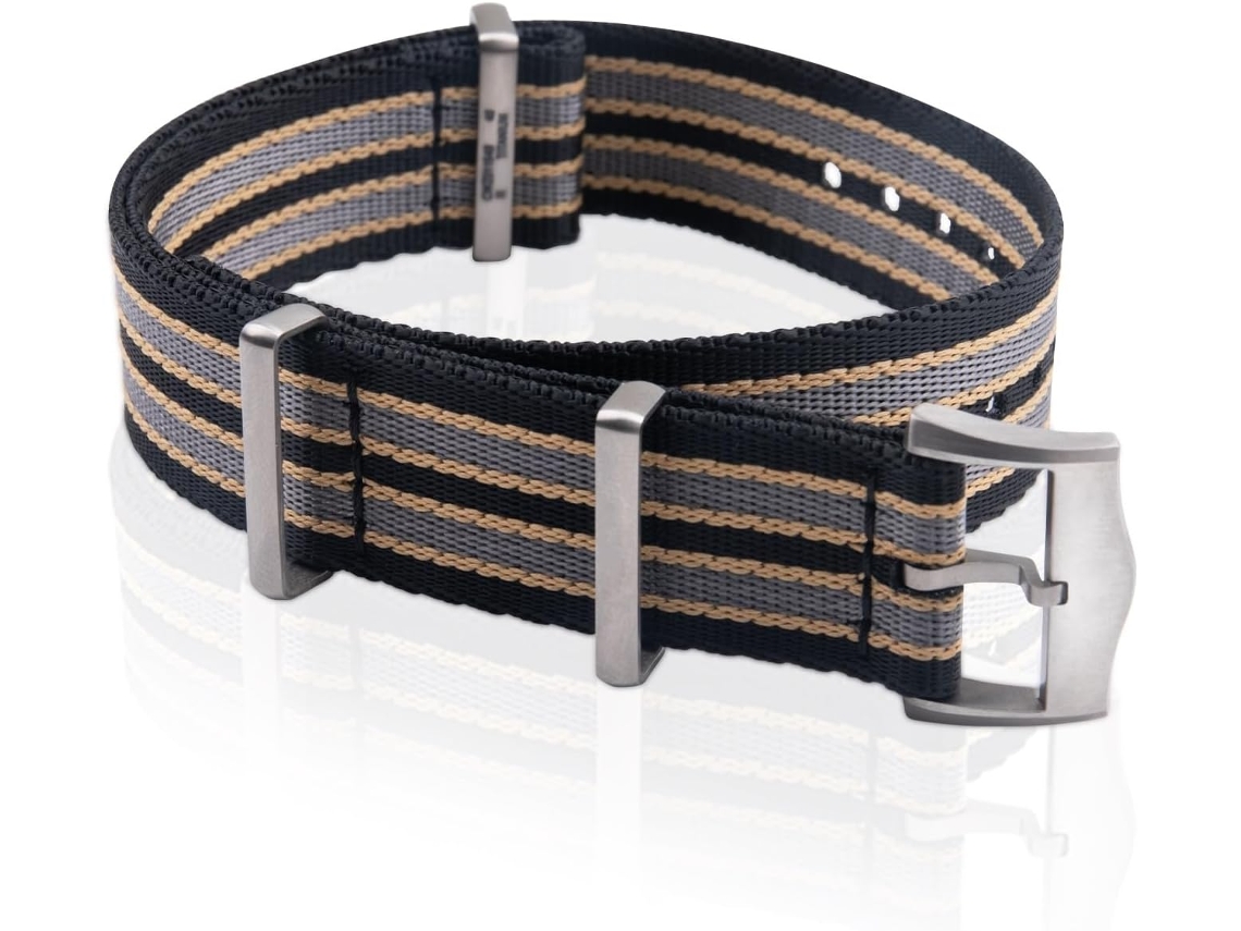 Pulseira para relógio 19mm, nylon, alta qualidade, fácil, resistente
