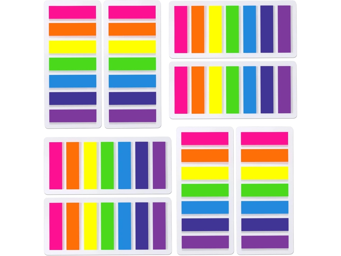 1120 Peças Sticky Notes Index Marcadores Autoadesivos, Abas De Índice Para Aquaforge