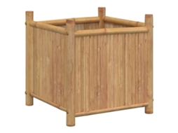Canteiro VIDAXL Marrom Bambu 50X50X50 Cm