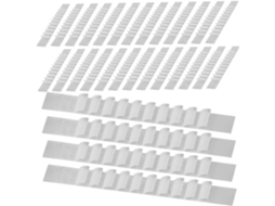 100 unidades de tiras de silicone antiderrapantes para armários, acessórios para guarda-roupas e armários de roupas.