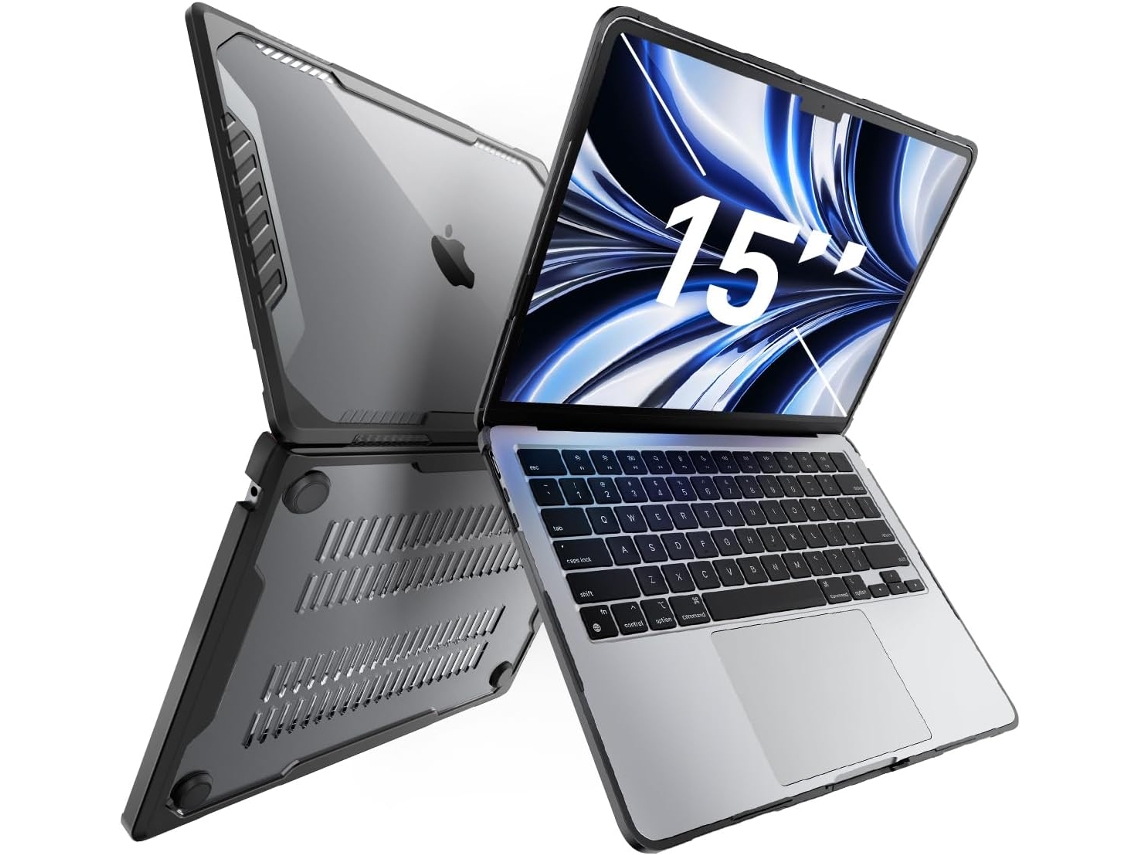 Capa Case Unicorn Beetle Para Macbook Air 15 Polegadas A2941 Chip M2, Proteção Dupla Camada Rígida Para Macbook Preto Brilvibera ()