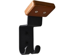 Suporte De Parede Para Capacete Com 2 Ganchos Na Base, Em Alumínio, Versátil, Resistente E À Prova De Riscos, Ideal