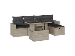 Garden Sofa Set, Garden Sofa Sets Vidaxl Cinzeto Rattan / Vime (n/a)