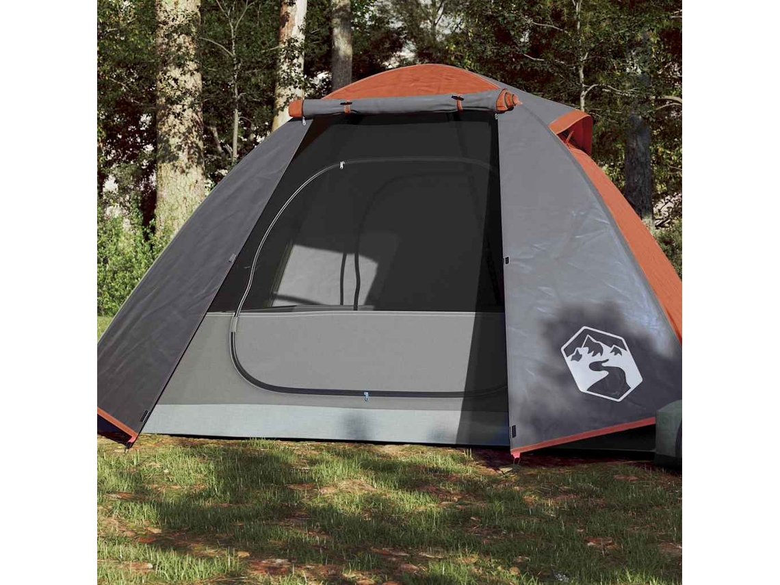 Vidaxl Tenda De Campismo Cúpula P/ 2 Pessoas Impermeável Laranja