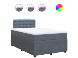 Box Spring Bed, Box Spring Beds Vidaxl Cinzeto Veludo (120 X 200 Cm)