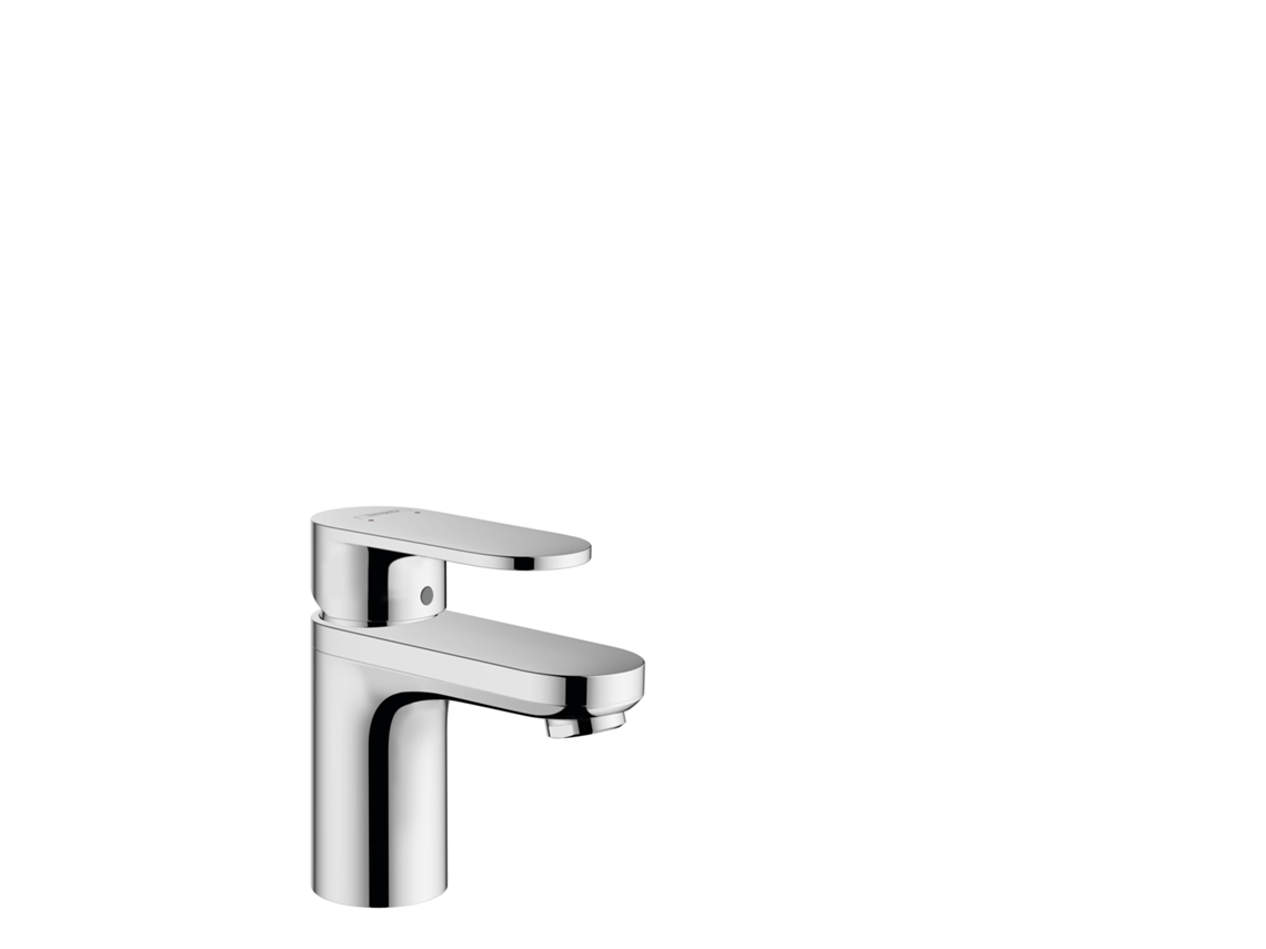 Vernis Misturador Monocomando De Lavatório 100 Com Abastecimento De Água Isolado E Cromado De Resíduos, Projecção 108 Mm, 71571000 Hansgrohe