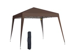 Tenda Hexagonal com Duplo Teto e Mosquiteiras Cinzento S/MARCA