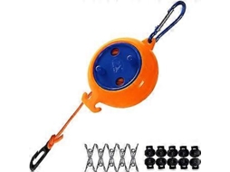 Varal retrátil portátil Slowmoose para áreas internas/externas, viagens, camping, jardim e hotel. Varal ajustável.
