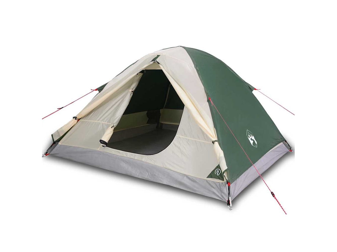 Camping Tent, Camping Tents Vidaxl Verde Poliéster (3 Pessoas)