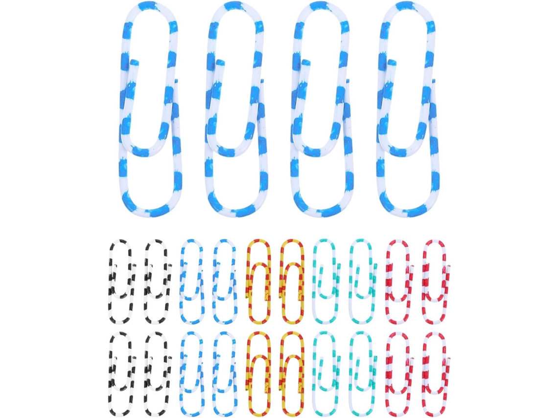 Clips De Papel Metálicos Abaodam Com Design Zebra, 100 Unidades, Aço Resistente, Fixação Segura E Fácil Armazenamento