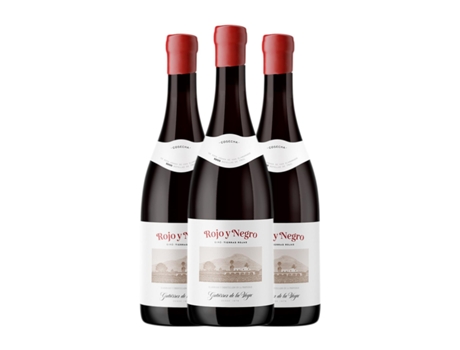 Vinho GUTIÉRREZ DE LA VEGA Rojo y Negro Tierras Rojas Giró Ros (0.75 L - 3 Unidades)