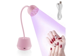 Lâmpada Uv para Unhas de Gel 24w 360rotativa Mini Gooseneck Lotus Led Mesa Luz Cura Flash Mãos Livres Usb C Arregamento Sec GOKOCO