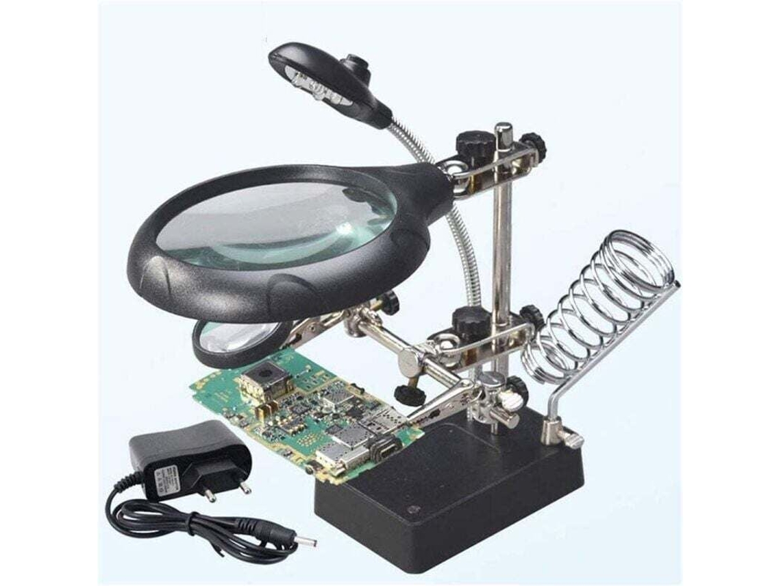 Lâmpada De Aumento Com 5 Leds E Lentes De 2,5x/7,5x/10x, Com Suporte Para Tripé Para Reparos De Soldagem, Compatível Com Braun. Aquaforge