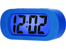 Despertador Infantil Com Visor Digital Lcd Grande, Função De Repetição E Luz De Presença. - Azul