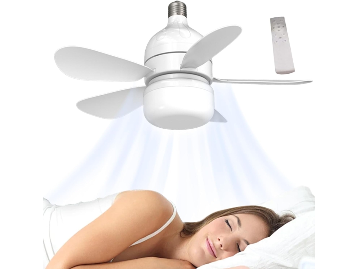 Ventilador De Teto Com Soquete Para Lâmpada - De 4, 4 Lâmpadas