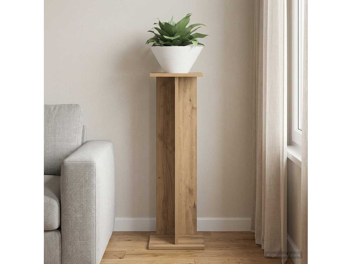 Vidaxl Suporte Para Plantas Carvalho Arttisan 25 X 25,5 X 80,5 Cm