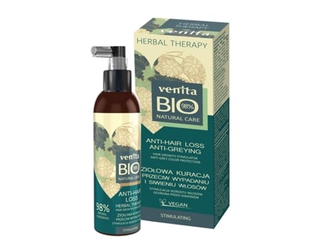 Tratamento Herbal Bio Contra Queda E Branqueamento Capilar, 200ml Venita