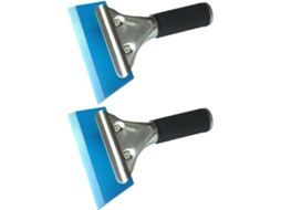 Conjunto De 2 Raspadores De Gelo Em Aço Inoxidável Azul, Ferramenta Durável Para