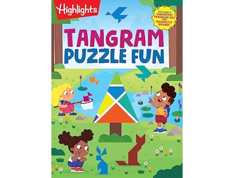 Livro Tangram Puzzle Fun de cor Highlights (Inglês)