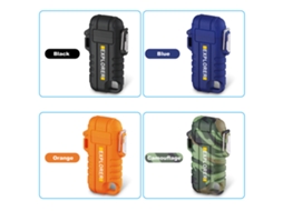Isqueiro Elétrico Portátil USB para Camping, Cozinha e BBQ S/MARCA